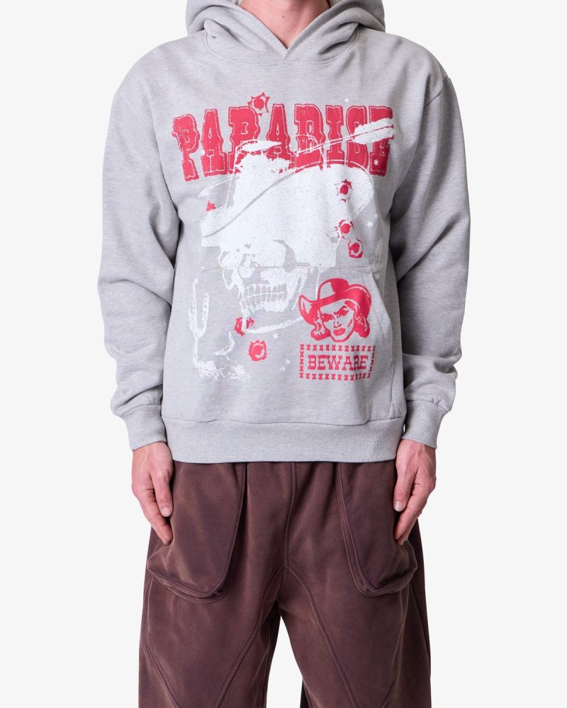 Way Out West Hoodie - Marled Grey