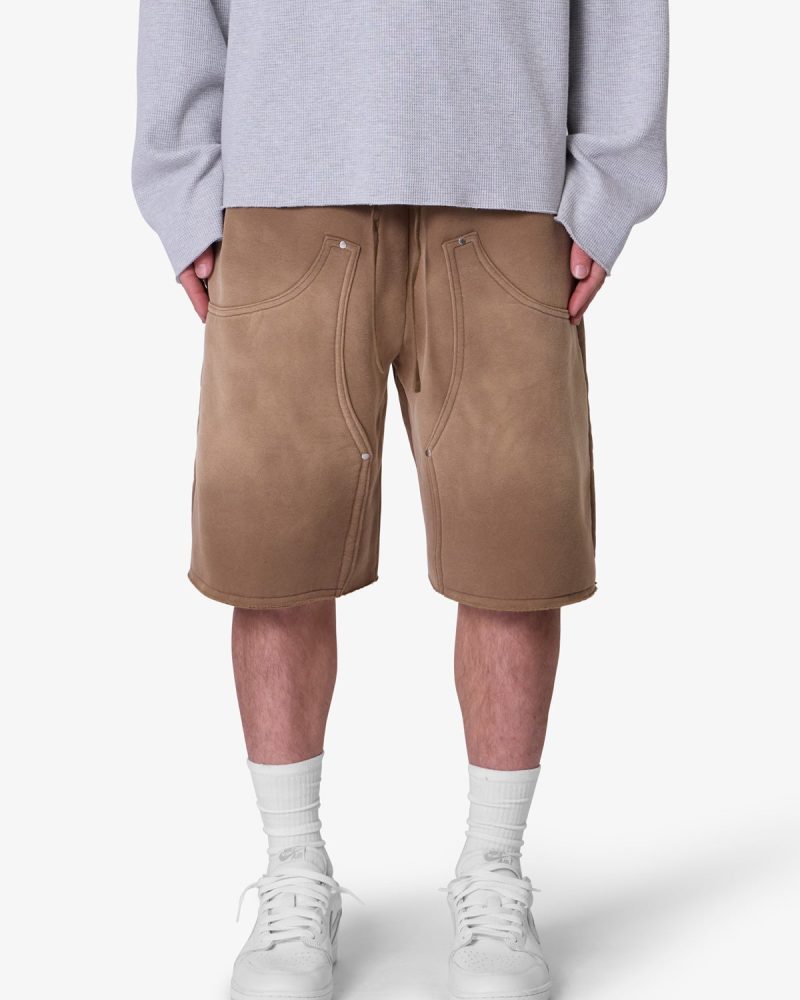 West Double Knee Sweatshorts - Tan