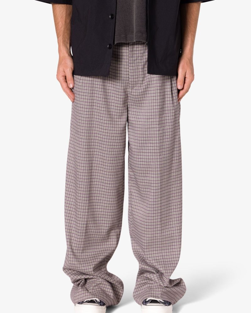 Wide Leg Trouser Pants - Taupe