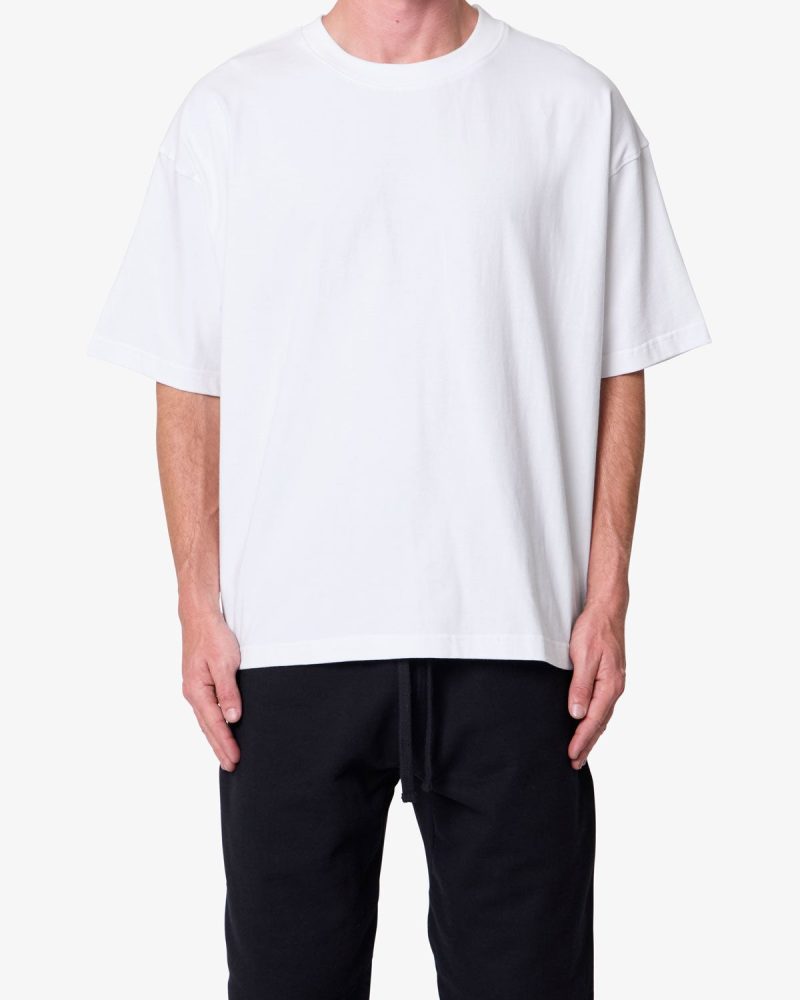 Heavy Basic Boxy Tee - White
