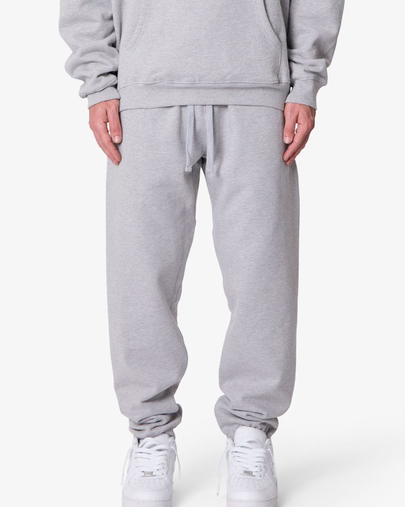 Heavy Basic Sweatpants - Marled Grey