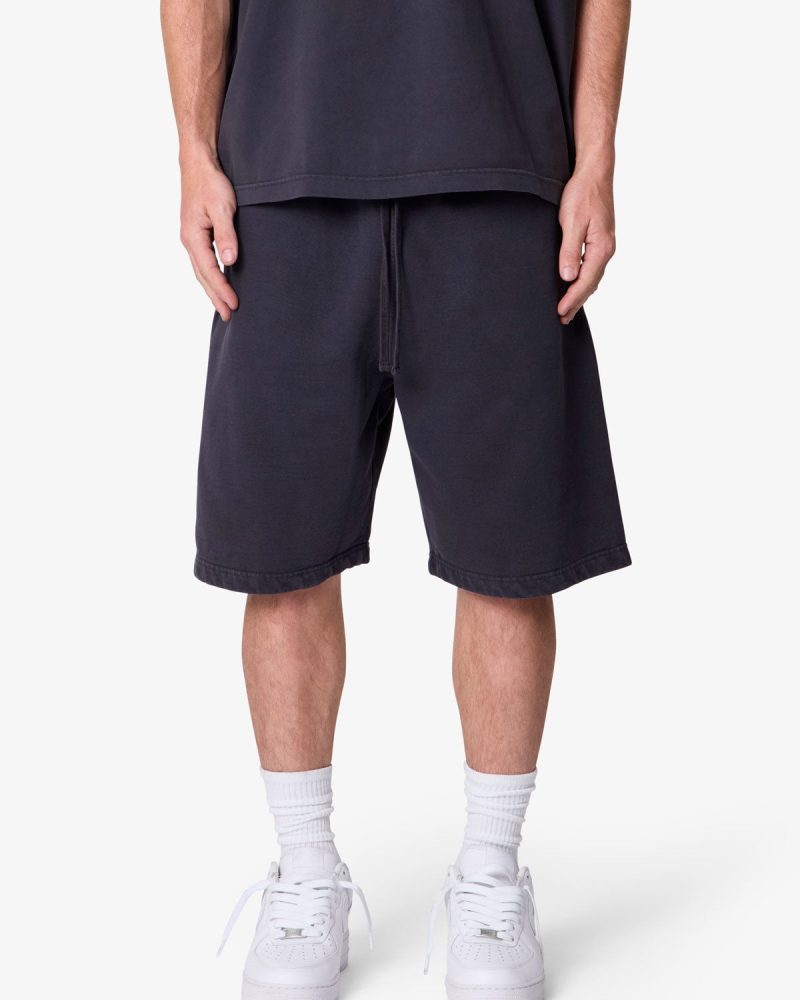 Heavy Basic Sweatshorts - Washed Black