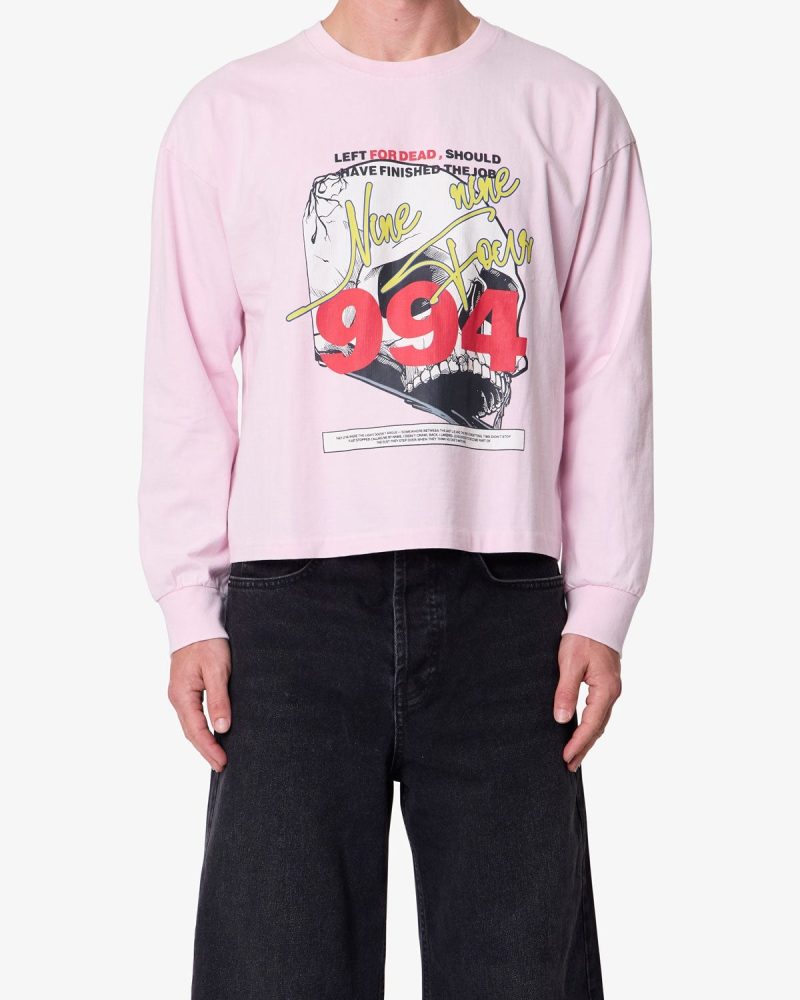 Left For Dead Printed L/S Tee - Lilac