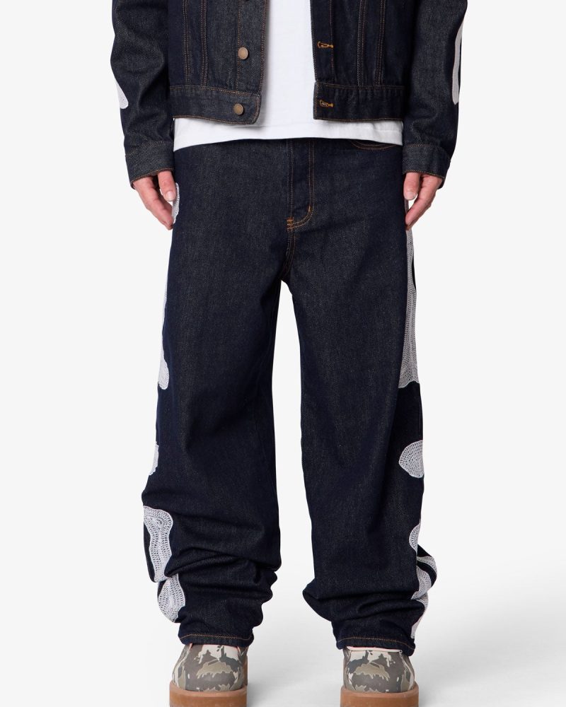 Raw Skeleton Ultra Baggy Denim - Rinsed Indigo