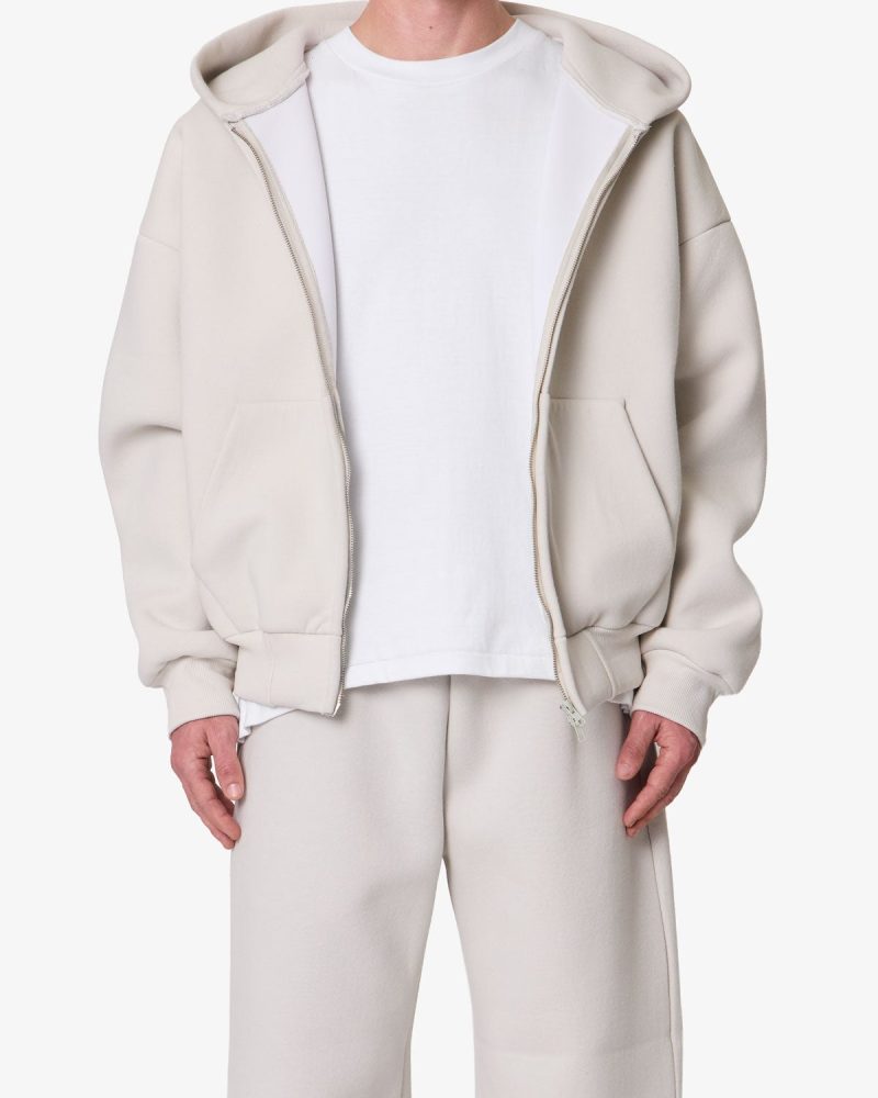 Stiff Lounge Zip Up Hoodie - Grey