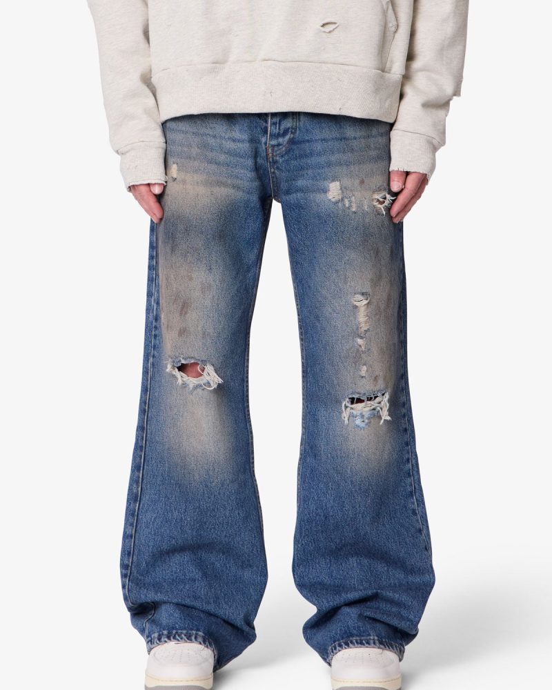 Vintage Flared Denim - Washed Blue